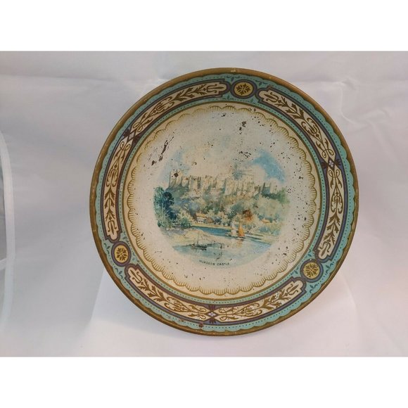 Vintage Metal/Tin Regal Compote - Bowl/Dish-Baret Ware England Windsor Castle - Picture 2 of 11